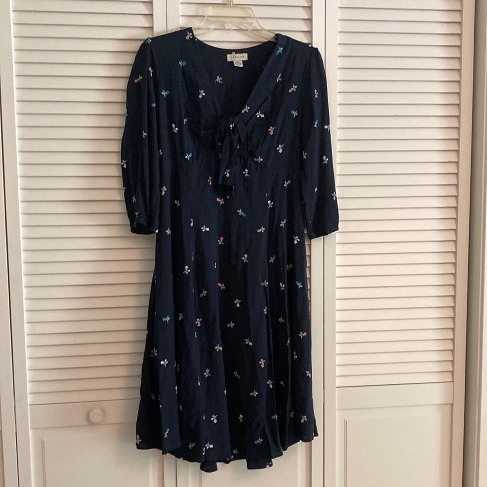 11-1 Thylo floral midi dress